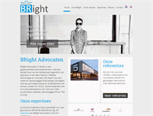 Tablet Screenshot of bright-advocaten.nl